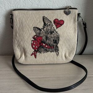Brighton Dog Print Crossbody